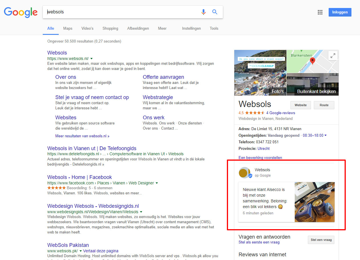 Google Posts: jouw nieuws in de zoekresultaten