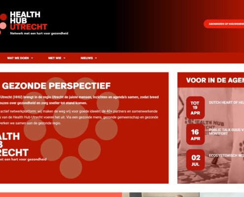 Health Hub Utrecht website
