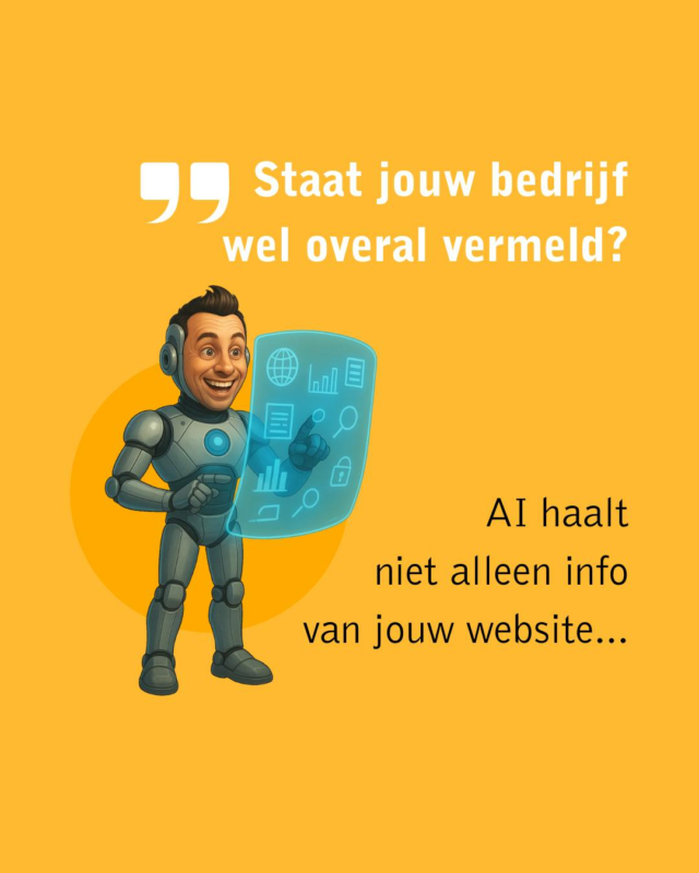 Je aanwezigheid bij hoogwaardige en betrouwbare bronnen is belangrijk.📝 Publiceer expertcontent en FAQ’s over je vakgebied
📰 Schrijf gastartikelen en doe interviews in relevante vakmedia
📂 Plaats bedrijfsprofielen op belangrijke branche-directories
⭐ Verzamel reviews op bijvoorbeeld Google en TrustpilotRelevante backlinks zijn namelijk belangrijk voor SEO en AI-zichtbaarheid.Wil je weten waar jij nog aanwezig moet zijn?
🌐 websols.nl/contact/
📧 sales@websols.nl
📞 +31347722051Laat een 👍 achter of deel dit met iemand die hier ook wat aan heeft.#SEO #DigitalMarketing #OnlineMarketing #ContentMarketing #MarketingTips #OnlineZichtbaarheid #Linkbuilding #Backlinks #SearchEngineOptimization #MarketingStrategie #AIvindbaarheid #MeerKlanten #WebsiteOptimalisatie #ExpertContent #TrustpilotReviews